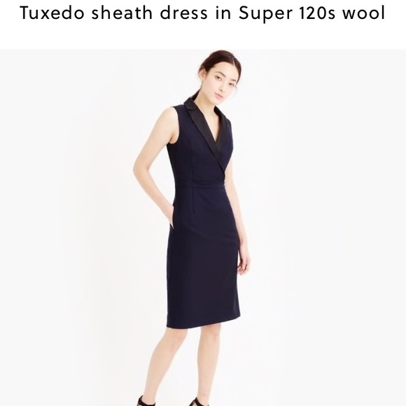 j crew tuxedo dress